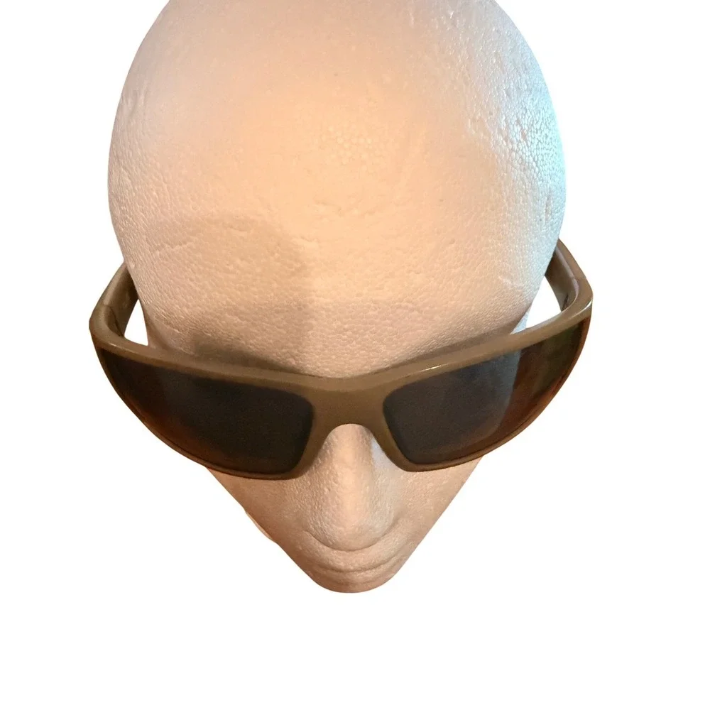 Outdoor Torege Talos Mens Rectangular Sport Sunglasses Tan‎ Frame Dark Lens
